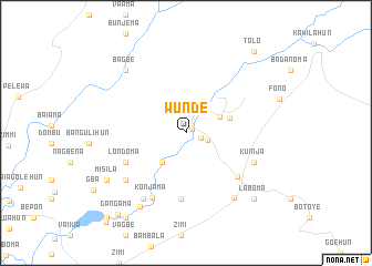 map of Wunde