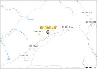 map of Wundowie