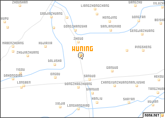 map of Wuning