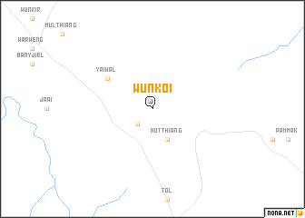 map of Wunkoi