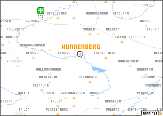 map of Wünnenberg