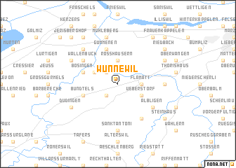 map of Wünnewil