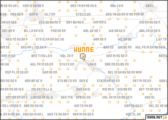 map of Wunne