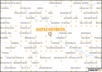 map of Wunschenberg