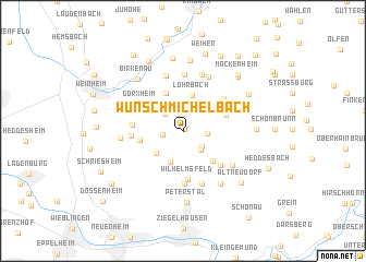 map of Wünschmichelbach