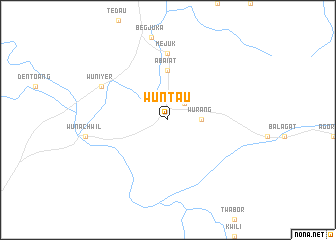 map of Wuntau