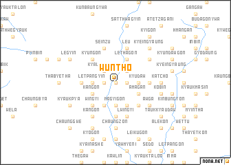 map of Wuntho