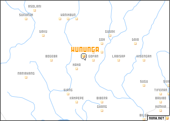 map of Wununga