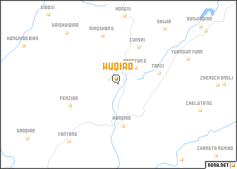 map of Wuqiao