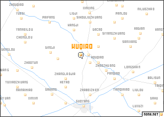 map of Wuqiao