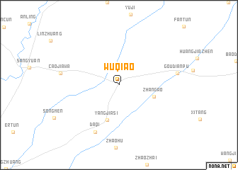 map of Wuqiao