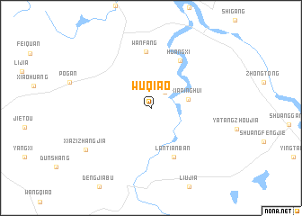 map of Wuqiao