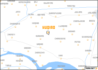 map of Wuqiao