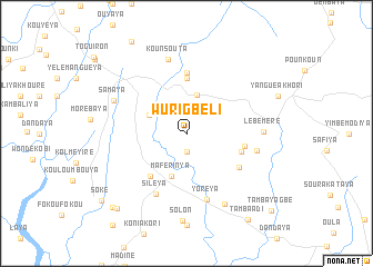 map of Wurigbéli