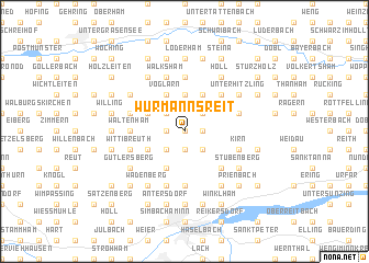 map of Wurmannsreit