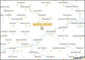 map of Wurmlingen