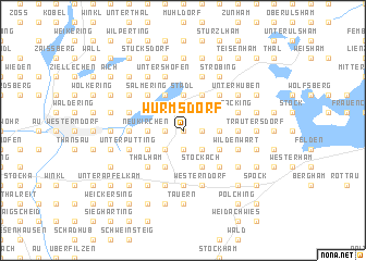 map of Wurmsdorf