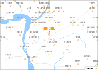map of Wuro Ali