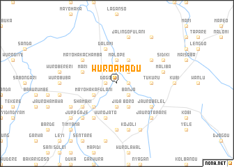 map of Wuro Amadu