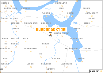 map of Wuro Ardo Kyari