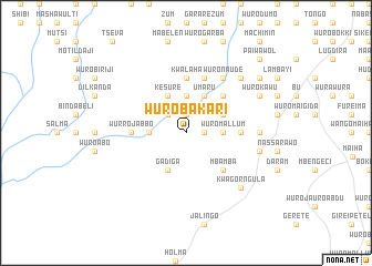 map of Wuro Bakari