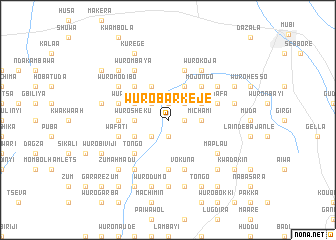 map of Wuro Barkeje