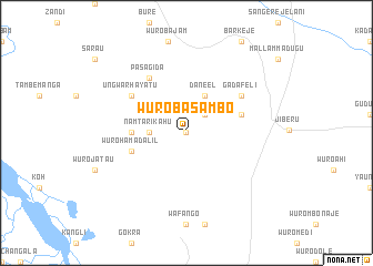 map of Wuro Basambo