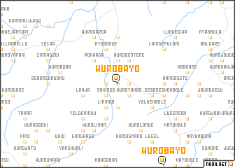 map of Wuro Bayo