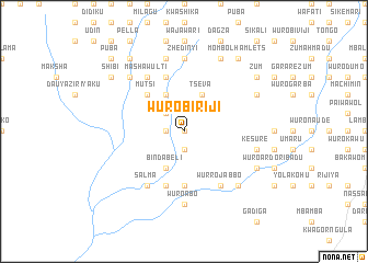 map of Wuro Biriji