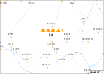 map of Wuro Bogga