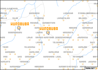 map of Wuro Buba