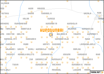 map of Wuro Dunbai