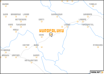 map of Wuro Faluku