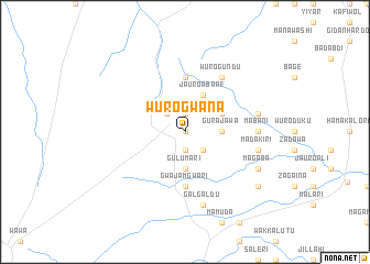 map of Wuro Gwana