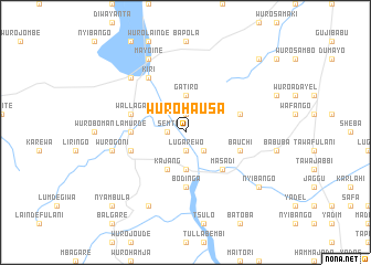 map of Wuro Hausa