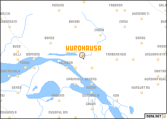 map of Wuro Hausa