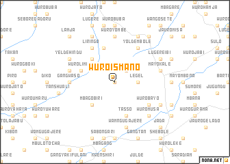map of Wuro Ismano