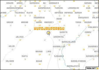 map of Wuro Jauro Abdu