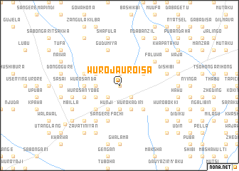 map of Wuro Jauro Isa