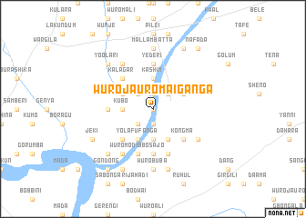 map of Wuro Jauro Maiganga