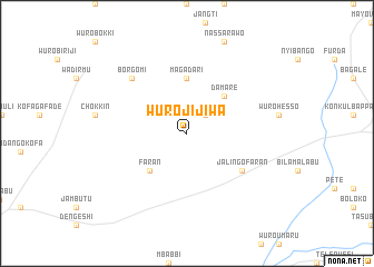 map of Wuro Jijiwa