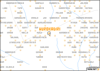 map of Wuro Kadiri