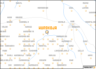 map of Wuro Koja