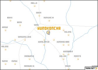 map of Wuro Koncha