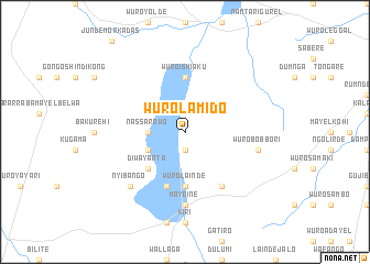 map of Wuro Lamido