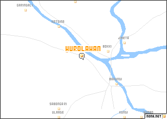 map of Wuro Lawan