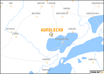 map of Wuro Lecha