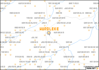 map of Wuro Leke