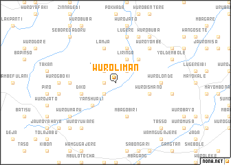 map of Wuro Liman