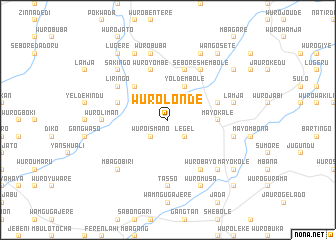 map of Wuro Londe